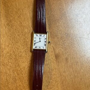 Seiko Gold Watch with Brown Strap